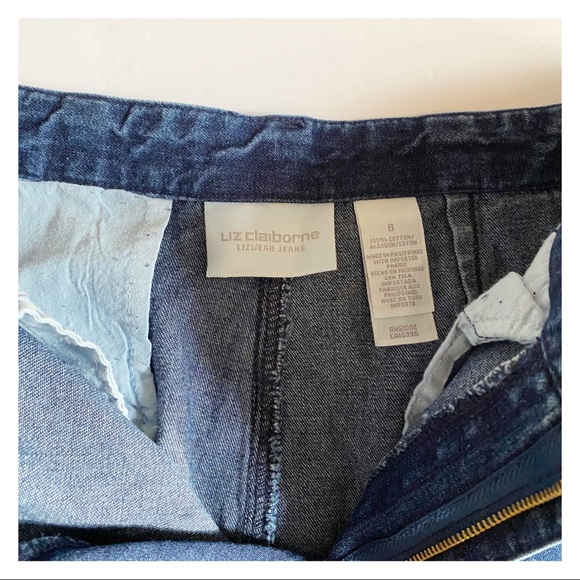 VINTAGE - LIZ CLAIBORNE HIGH RISE JEANS sz. 8 - Picture 3 of 10